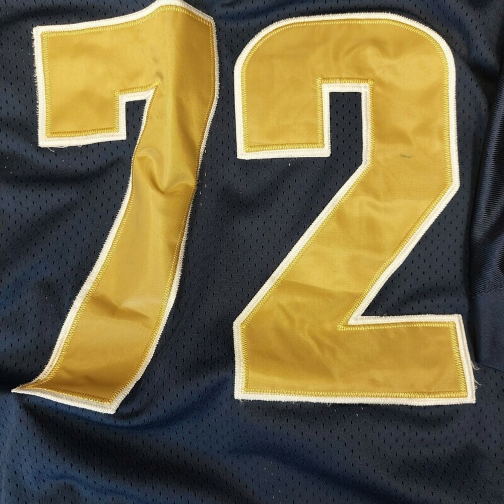 Reebok Equipment Mens 52 St. Louis Los Angeles Rams Chris Long #72 Jersey Blue - Picture 2 of 11